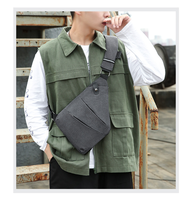 Travel Personal Anti-theft Crossbody Bag Sports Running Invisible Wallet Leisure Multi-functional Anti-splash Men's Chest Bag