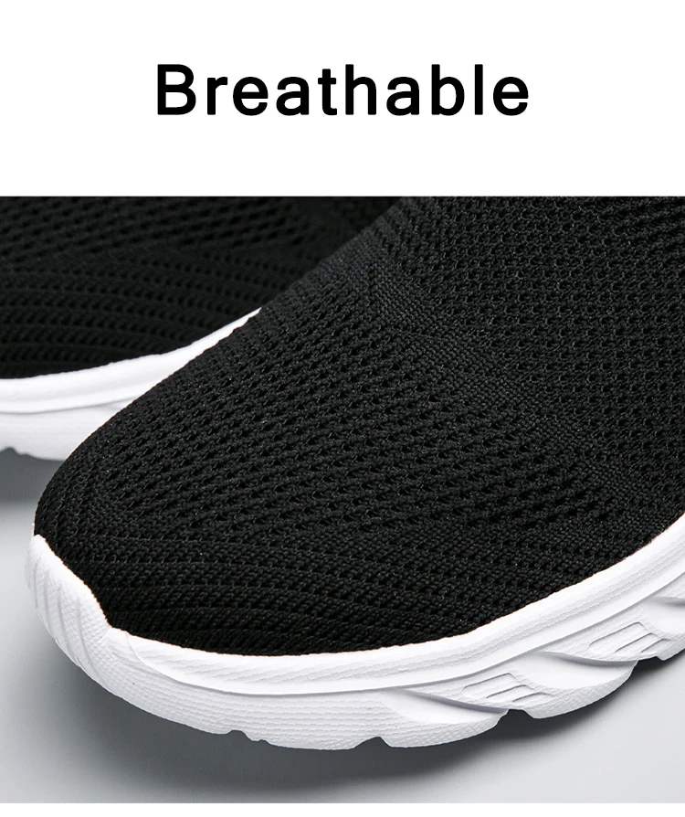Breathable Men Casual Shoes Slip on Male Vulcanized Shoes Lightweight Men's Casual Sneakers Soft Anti-slip Flats Outdoor Loafers