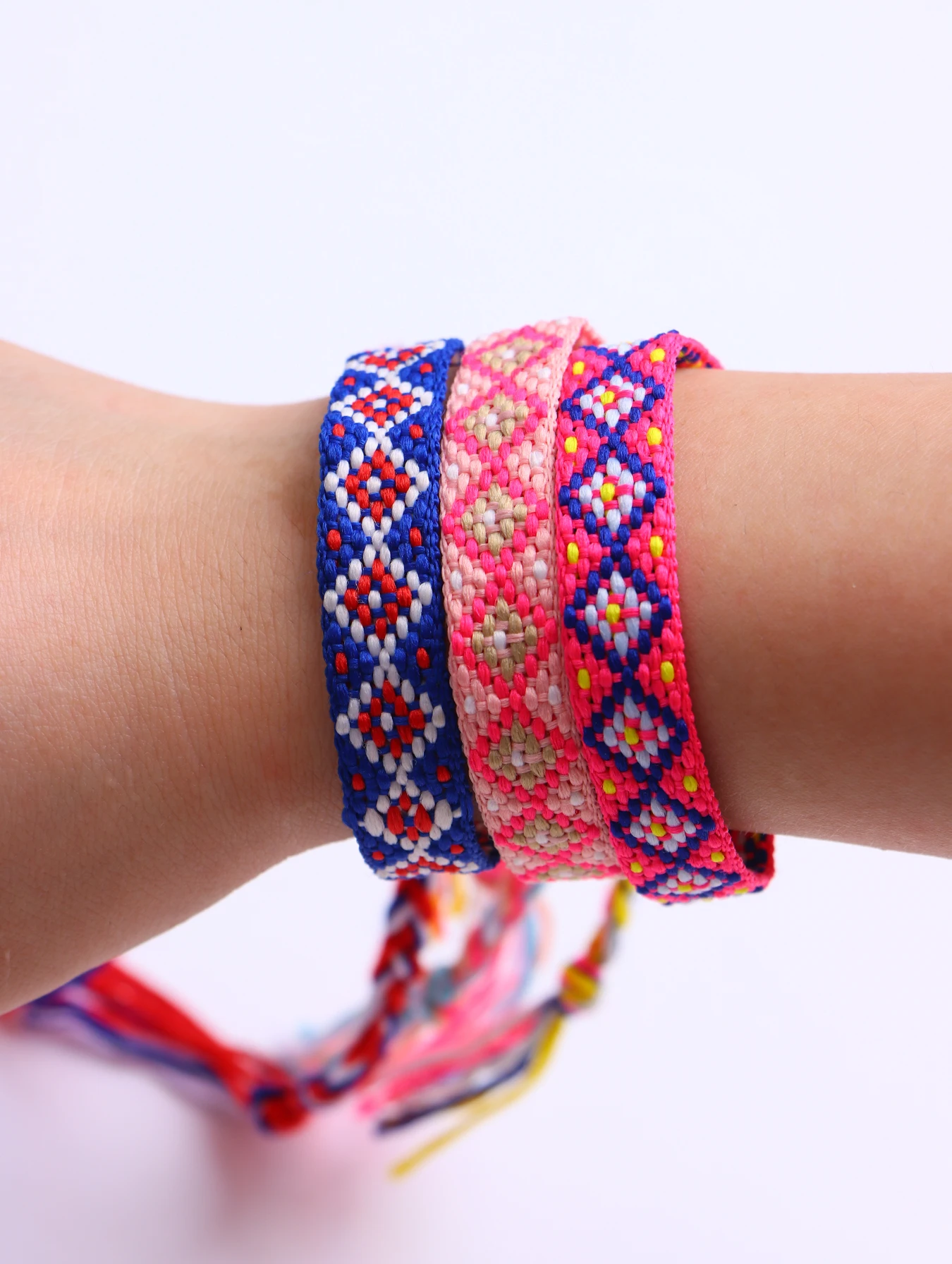 10/20/30/50Pcs/Lot Fashion Bohemia Braide Cotton Rope Adjustable Bracelet For Women Men Lucky Friendship Jewelry Party Gifts