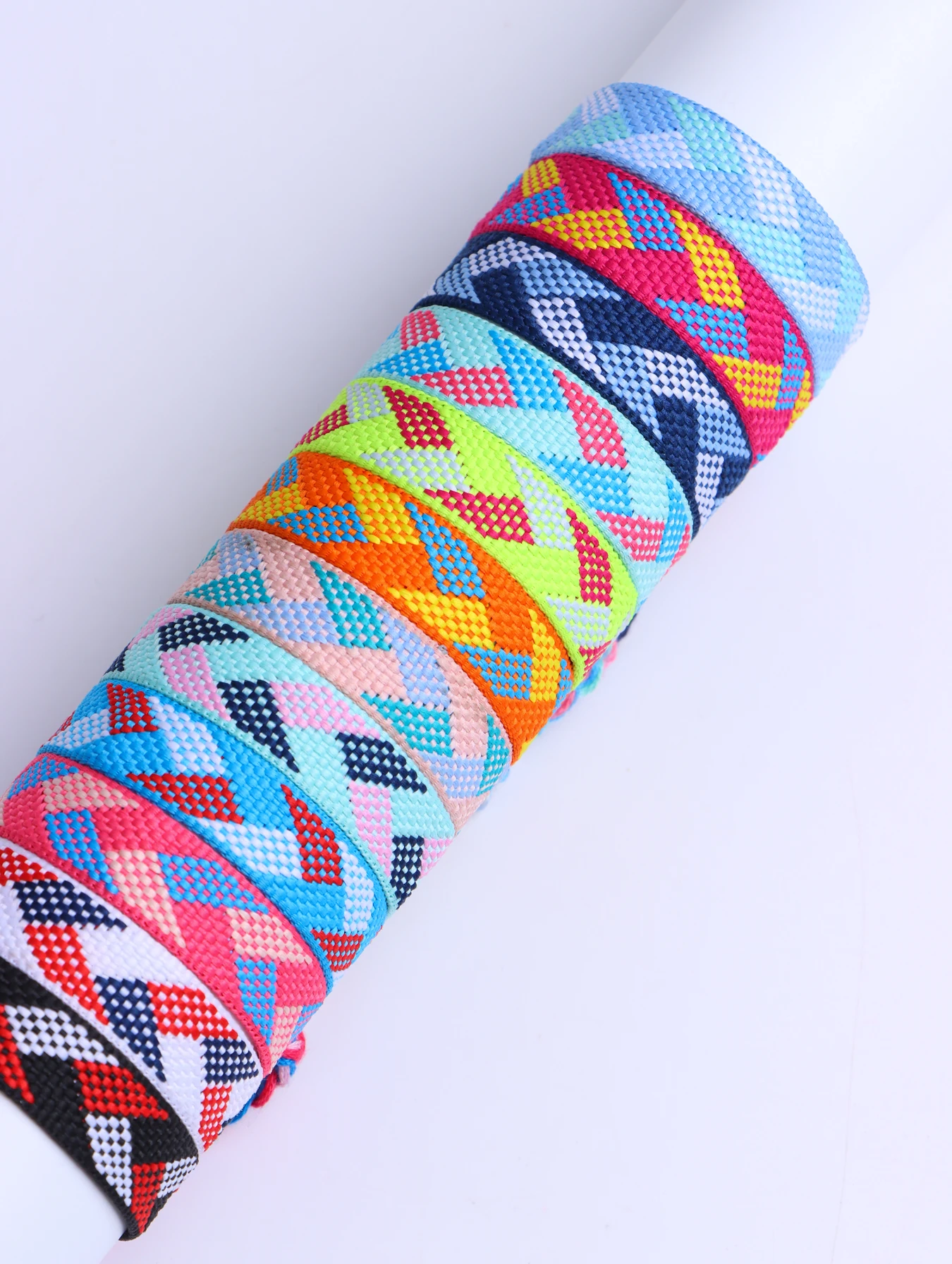 10/20/30/50Pcs/Lot Fashion Bohemia Braide Cotton Rope Adjustable Bracelet For Women Men Lucky Friendship Jewelry Party Gifts