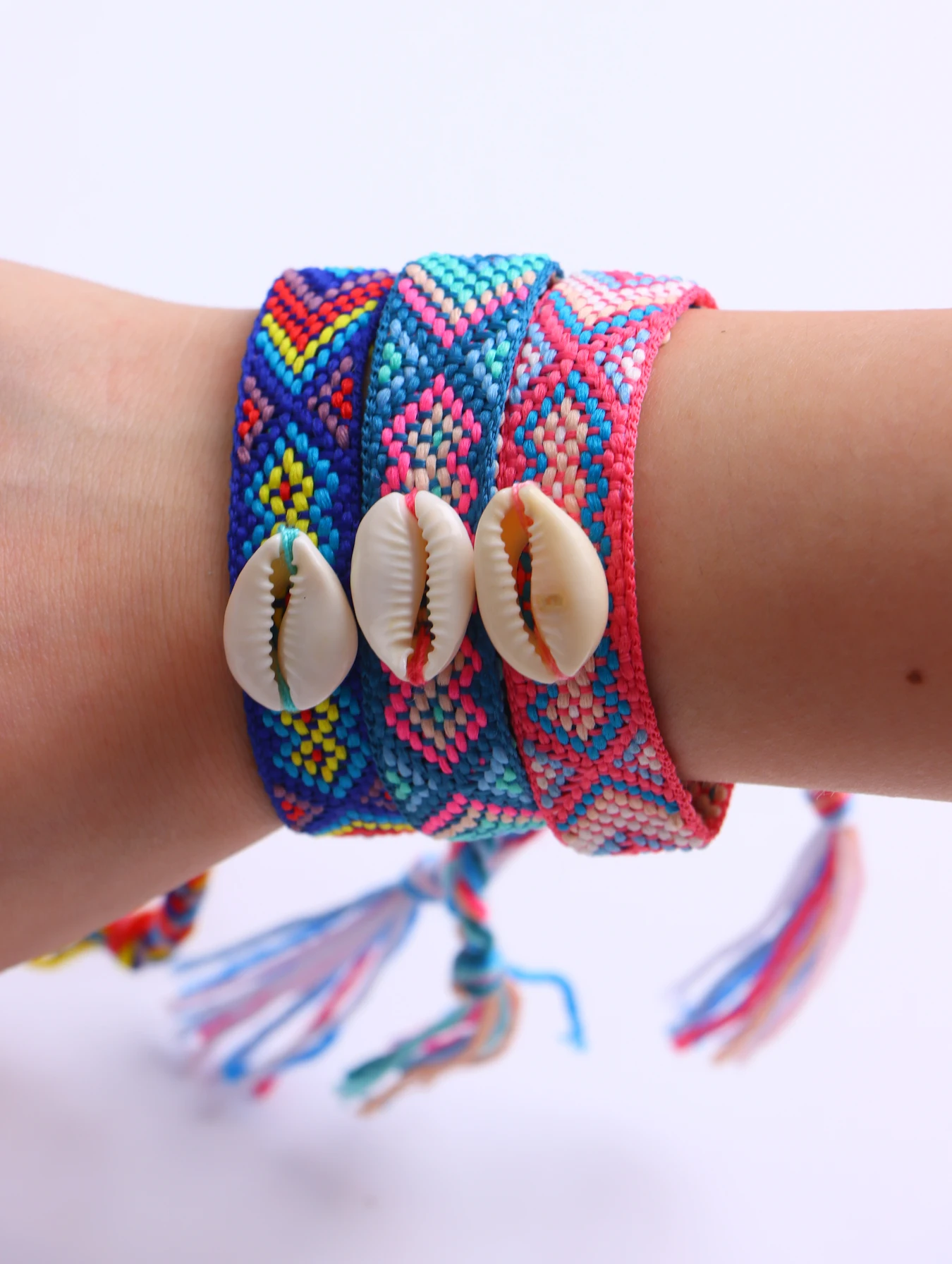 10/20/30/50Pcs/Lot Fashion Bohemia Braide Cotton Rope Adjustable Bracelet For Women Men Lucky Friendship Jewelry Party Gifts