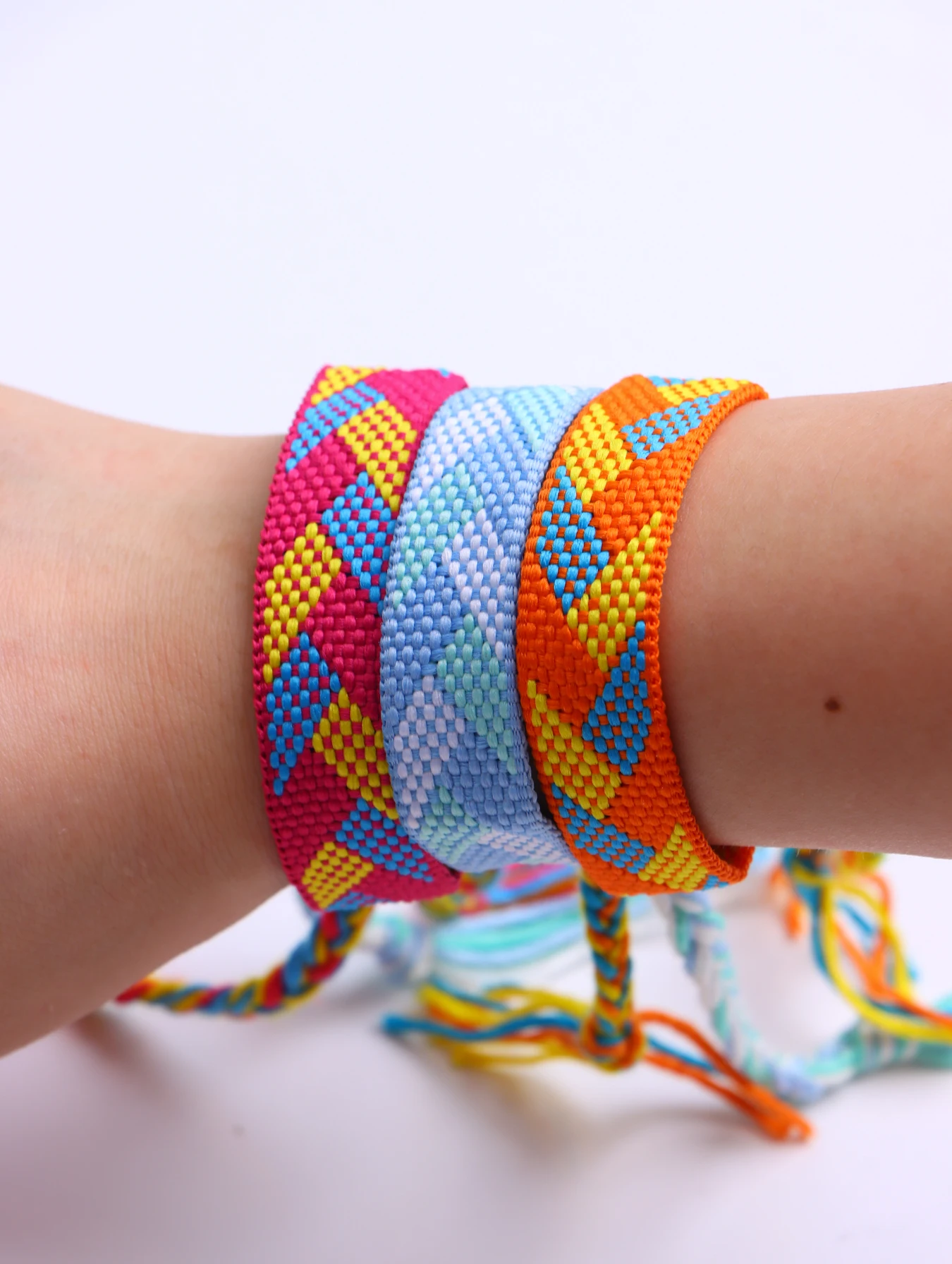 10/20/30/50Pcs/Lot Fashion Bohemia Braide Cotton Rope Adjustable Bracelet For Women Men Lucky Friendship Jewelry Party Gifts
