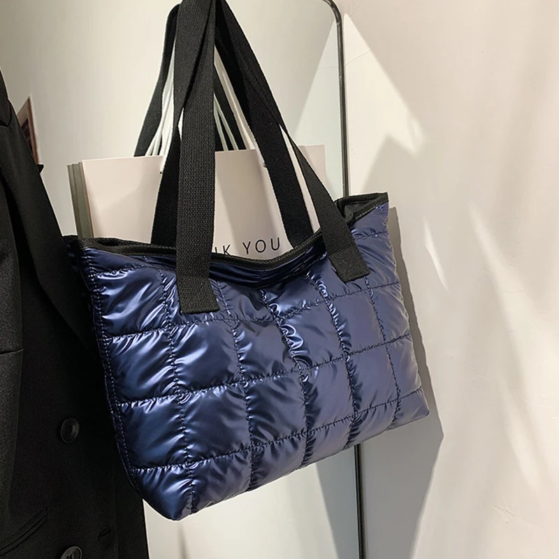 Casual Large Capacity Shoulder Bags For Women Space Cotton Handbag Totes Fashion Winter Daily Use Bag bolsa feminina
