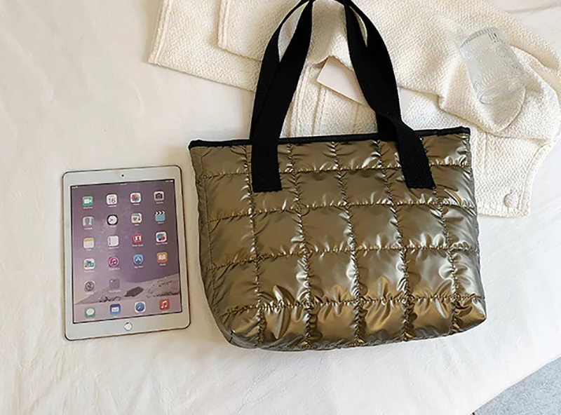 Casual Large Capacity Shoulder Bags For Women Space Cotton Handbag Totes Fashion Winter Daily Use Bag bolsa feminina