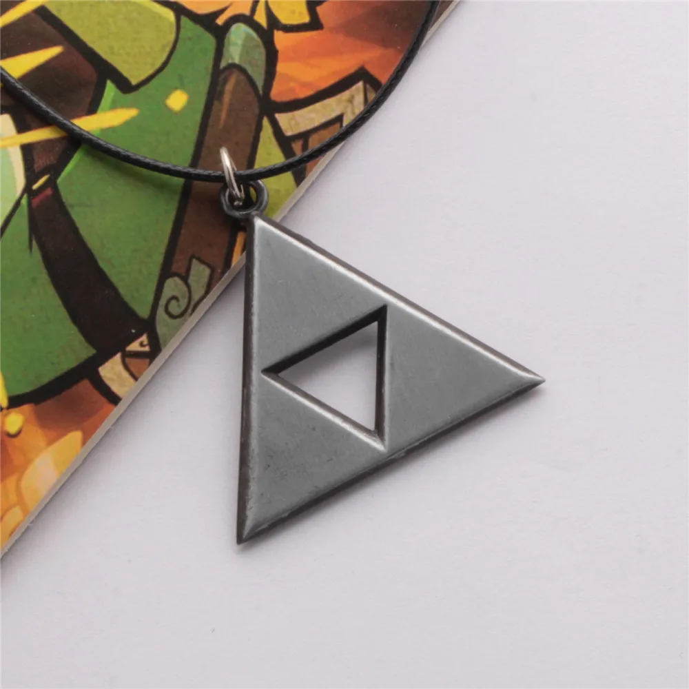 Vintage Triangle Symbol Necklaces & Pendants LoZ Game Peripherals Broze Triangle Amulet Choker Necklace Cosplay Jewelry Gifts