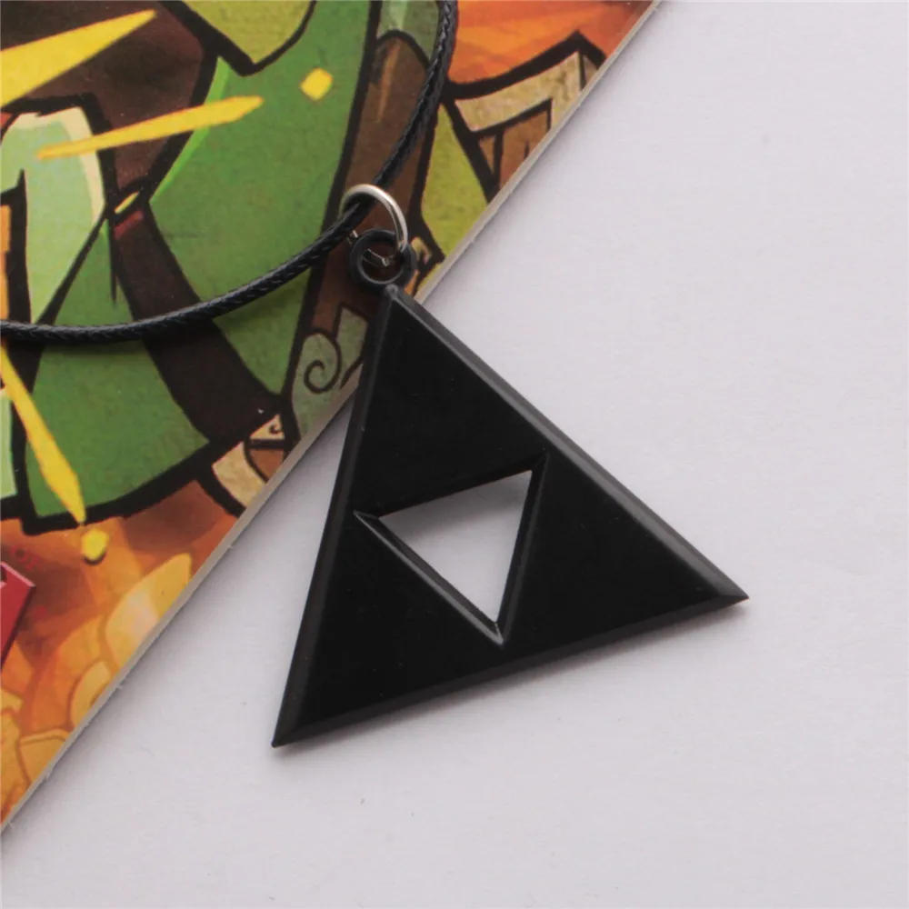 Vintage Triangle Symbol Necklaces & Pendants LoZ Game Peripherals Broze Triangle Amulet Choker Necklace Cosplay Jewelry Gifts