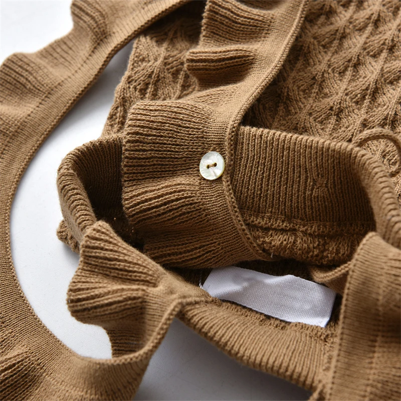 Brother Sister Sets Matching Clothes Holiday Boys Girl Knitted Skirt Autumn Teenagers Suit Shirt Cardigan Skirts Baby Shorts