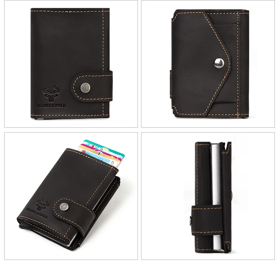 Slim Male Walet Luxury Hasp Purse Short Men Wallets Genuine Leather Bank Card Holder Credit Travel Credential Coin Money Bag