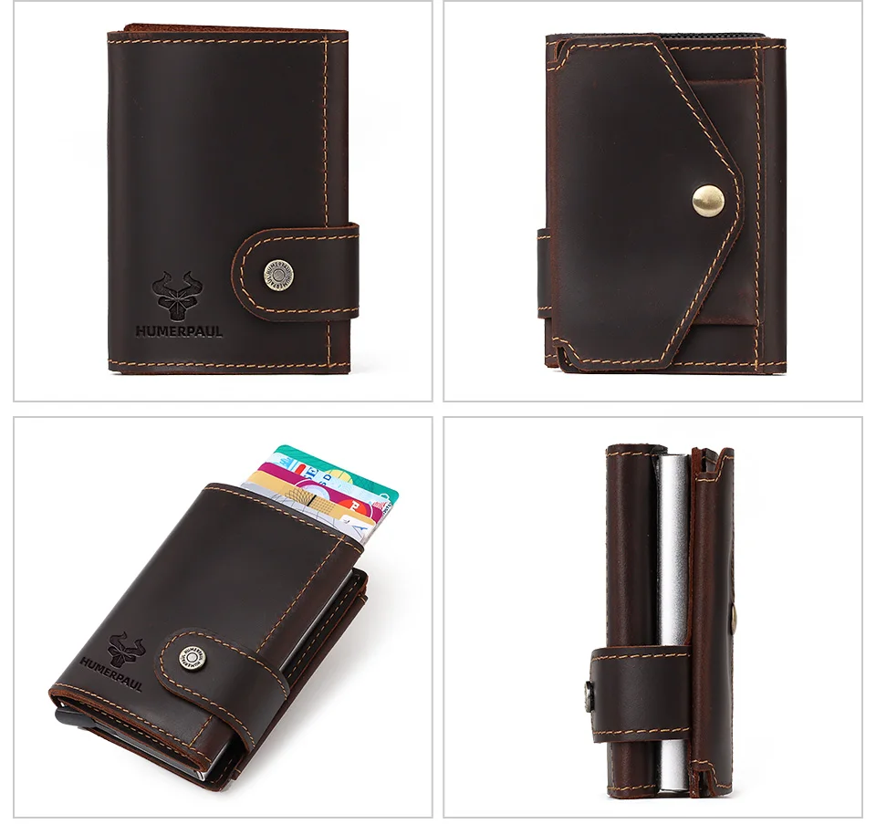 Slim Male Walet Luxury Hasp Purse Short Men Wallets Genuine Leather Bank Card Holder Credit Travel Credential Coin Money Bag