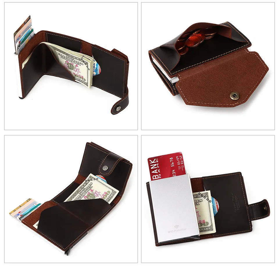 Slim Male Walet Luxury Hasp Purse Short Men Wallets Genuine Leather Bank Card Holder Credit Travel Credential Coin Money Bag