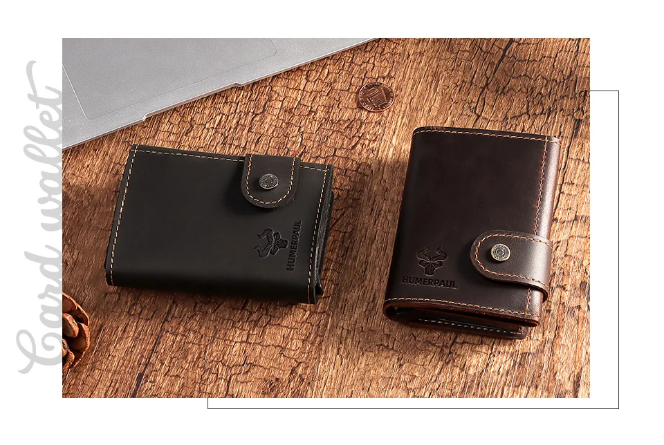 Slim Male Walet Luxury Hasp Purse Short Men Wallets Genuine Leather Bank Card Holder Credit Travel Credential Coin Money Bag
