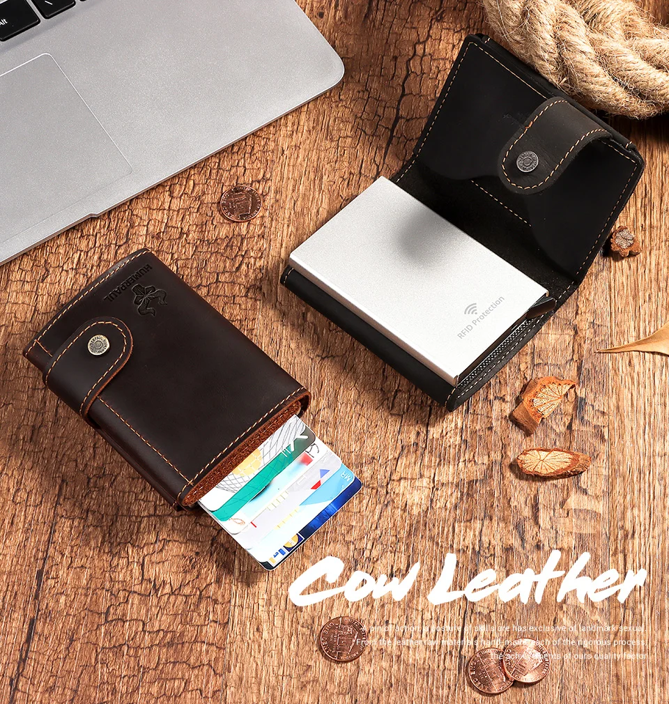 Slim Male Walet Luxury Hasp Purse Short Men Wallets Genuine Leather Bank Card Holder Credit Travel Credential Coin Money Bag