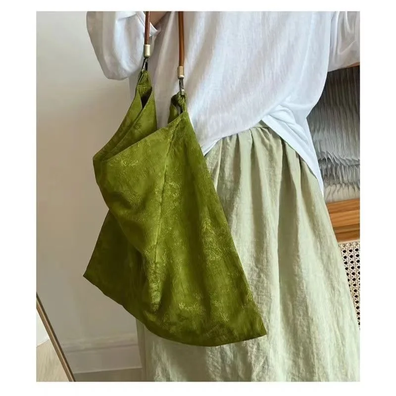 Vintage Jacquard Women's Shoulder Crossbody Bag Luxury Design Ladies Underarm Bags Large Capacity Shopping Bag Travel Handbags