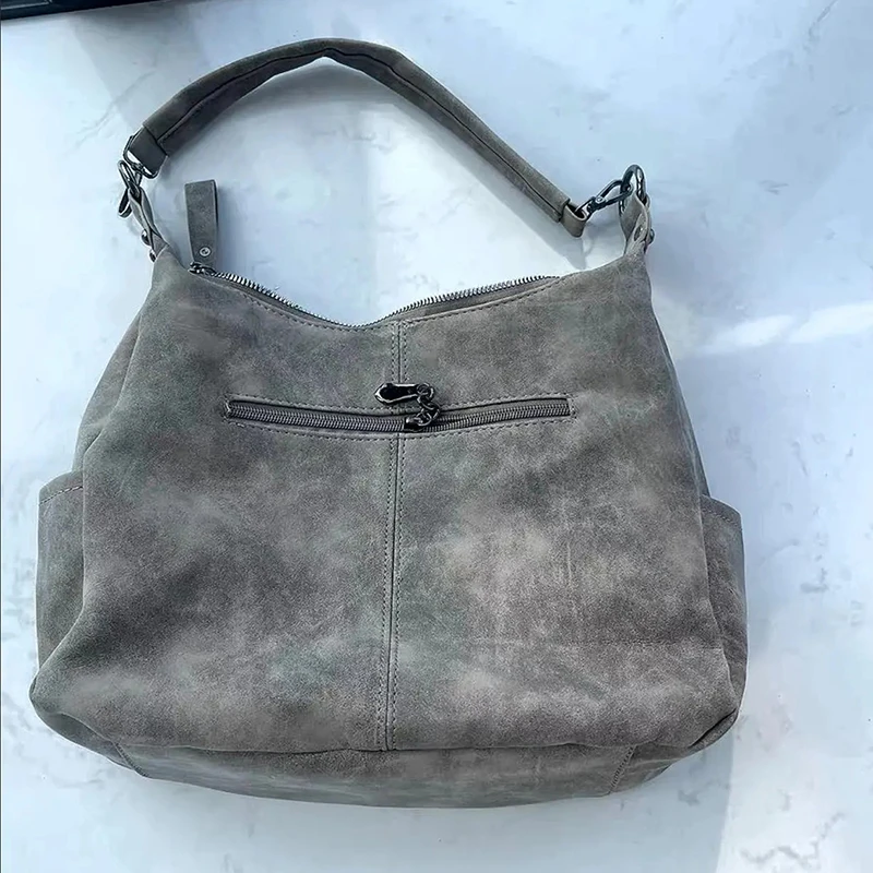 Women Crossbody Bag Luxury Designer Oblique Cross Single Shoulder Bag Large Capacity Handbags Retro Matte PU Leather Hobos