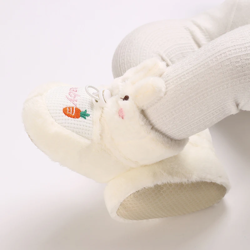 Winter New Cute Cartoon Baby Booties Boy Girl Boots Cotton Soft-Sole Non-Slip Warm Toddler First Walkers Infant Crib Shoes