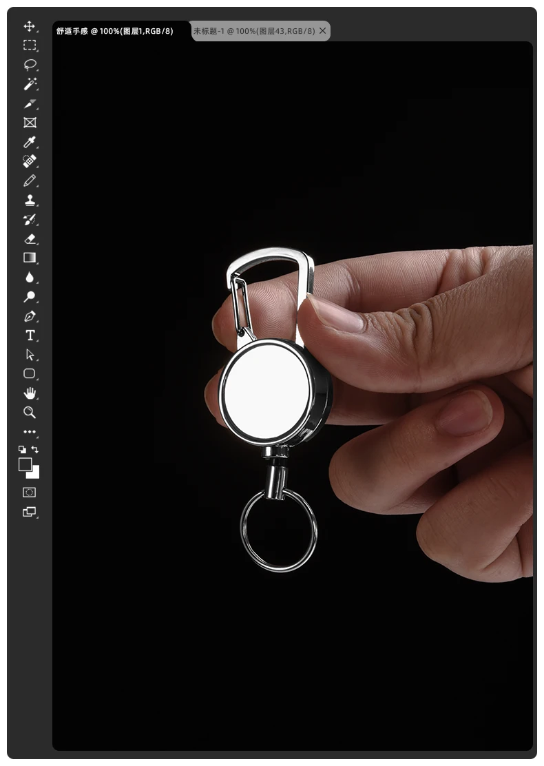 Resilience Kevlar Rope Elastic Keychains Metal Keyring Sporty Retractable Alarm Keychain Anti-lost Telescopic Keys Trinket H62