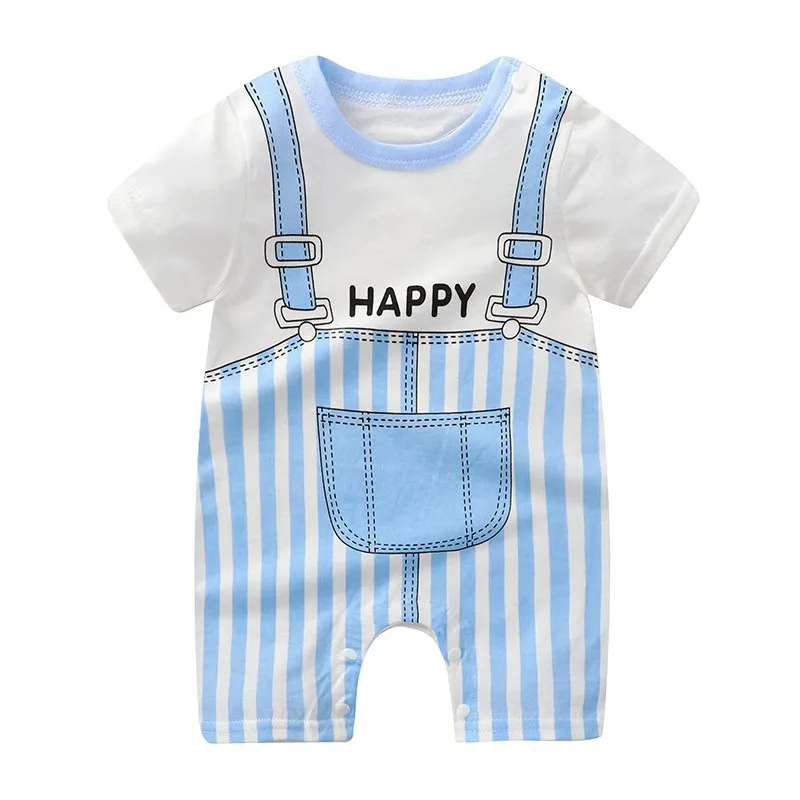 Summer Bebe Romper Baby Girl and Boy Clothes 0 to 12 Months Babies Costume Baby Clothes Cartoon Cute Jumpsuits Cotton