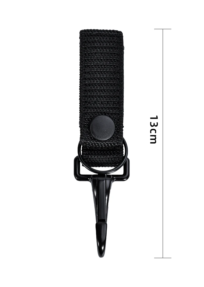 Military Specification Nylon Belt Waistband Key Ring High Density Velcro Key Chain Removable Durable Hanging Buckle Keychain H28