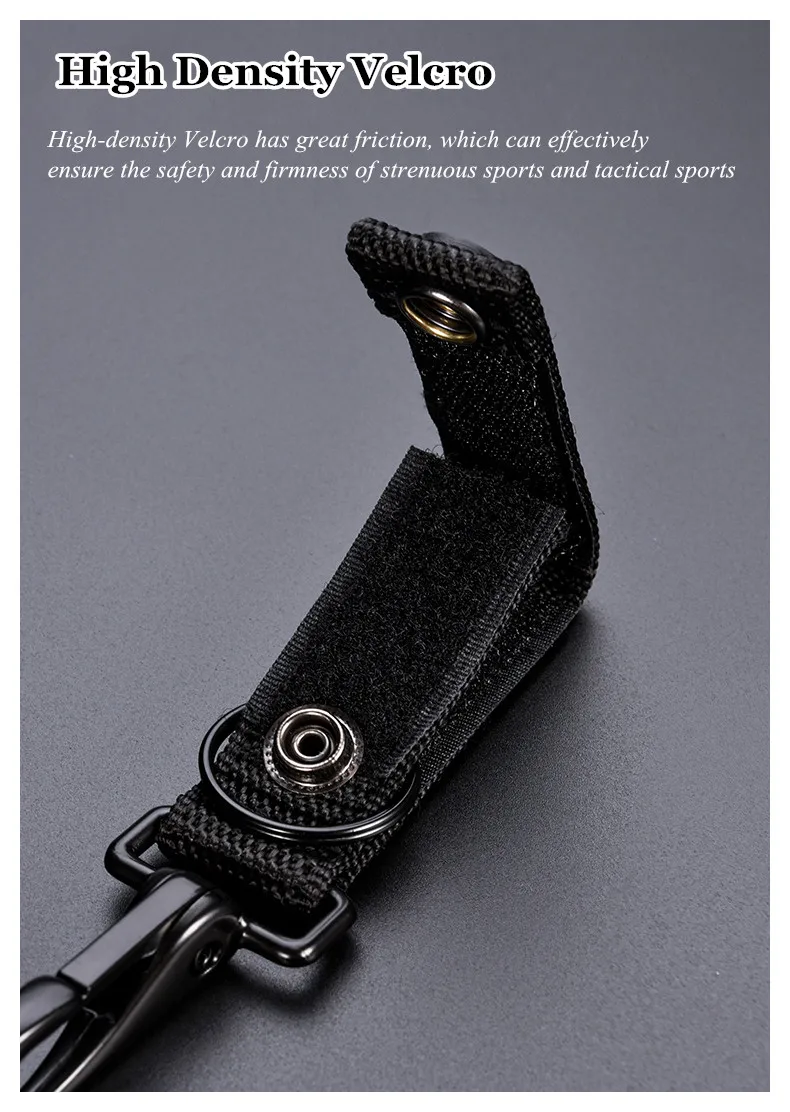 Military Specification Nylon Belt Waistband Key Ring High Density Velcro Key Chain Removable Durable Hanging Buckle Keychain H28