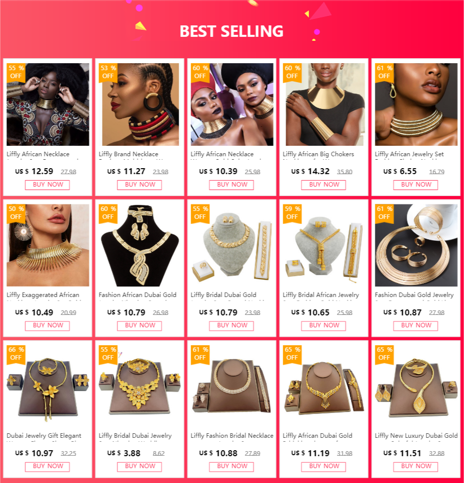 Liffly African Jewelry Set Fashion Choker Necklace Sets for Women Bohemia Bracelet Statement Jewelry Magnetism Button