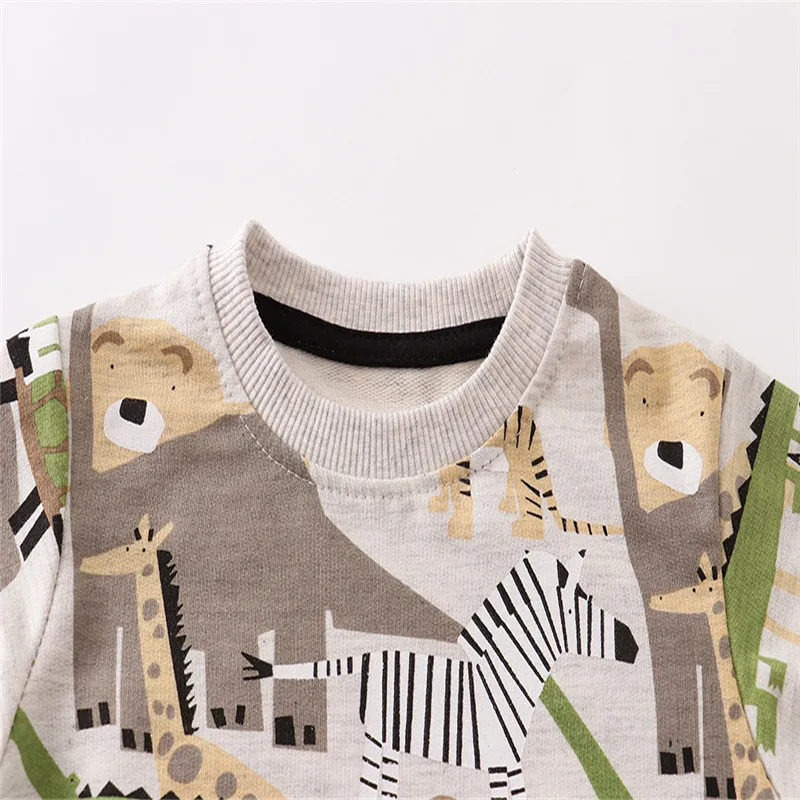 Jumping Meters New Arrival Apples Print Girls Sweatshirts Hot Selling Children's Clothes Long Sleeve Autumn Shirts