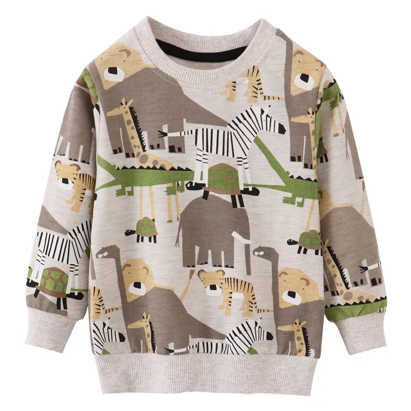 Jumping Meters New Arrival Apples Print Girls Sweatshirts Hot Selling Children's Clothes Long Sleeve Autumn Shirts
