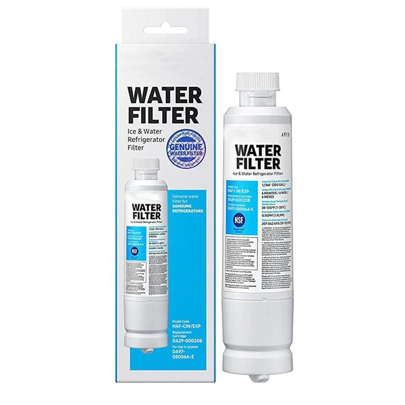 DA29-00020B Samsung Refrigerator Water Filter Replacement for Samsung DA29-00020A/B, HAF-CIN/EXP, RF28HFEDBSR, DA97-08006A