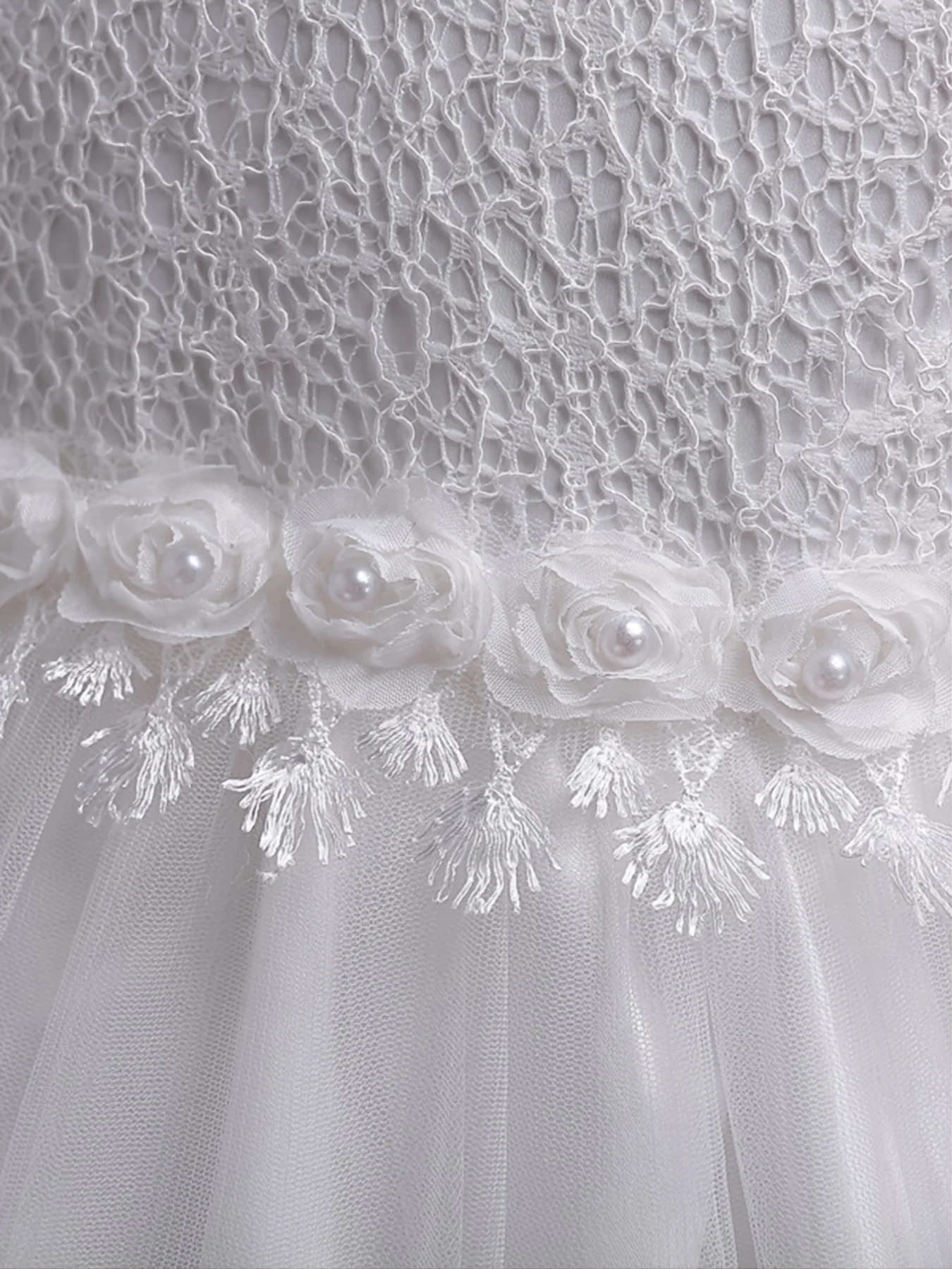 Girls Sleeveless Lace Floral Princess Dresses#981
