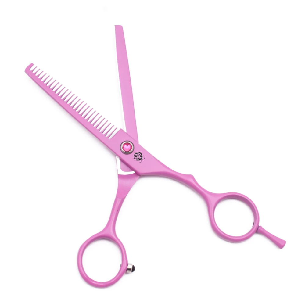 Hairdressing Scissors 5.5" Pink Stainless Professional Hair Cutting Scissors Thinning Shears Barber Scissors Haircut Set Z1013