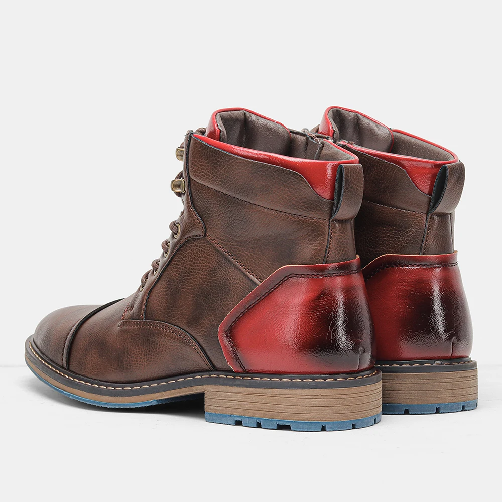 Size 7~13 Retro Men Boots 2023 Fashion Comfortable Spring Leather Boots
