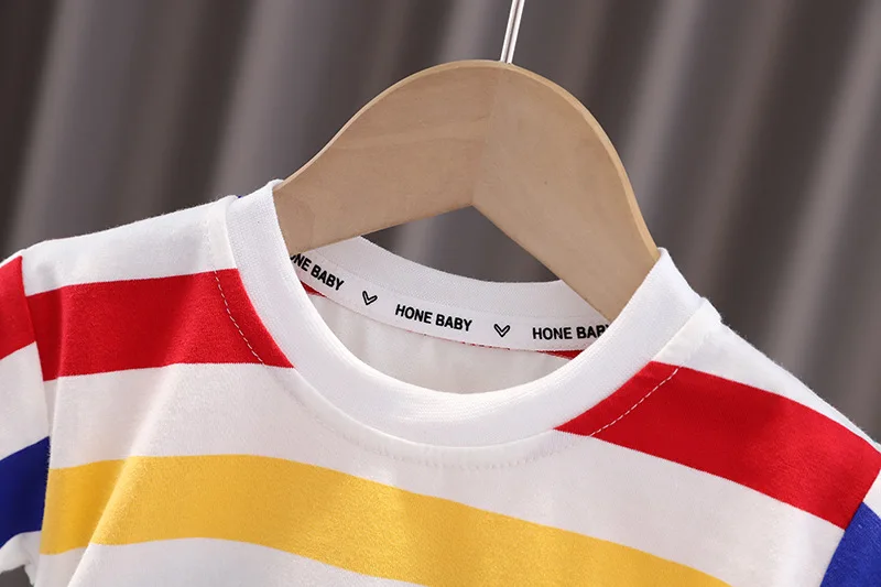 Summer Cute Cartoon Dinosaur Fashion Children O-neck T-shirt+Shorts+Bag Toddler Baby Boys Girls Clothes Set New Kids Tracksuits