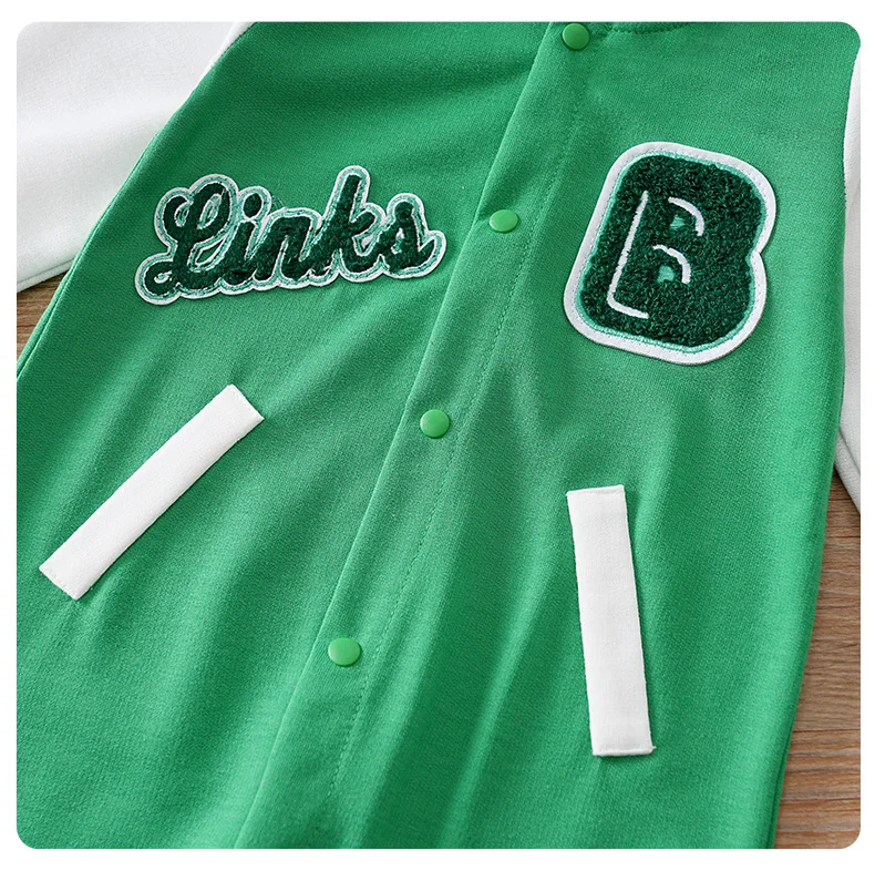 0-18 Baby Jumpsuit Casual Letter Embroidery For Comfortable And Soft Boys And Girls Summer Short Sleeved Newborn Clothes