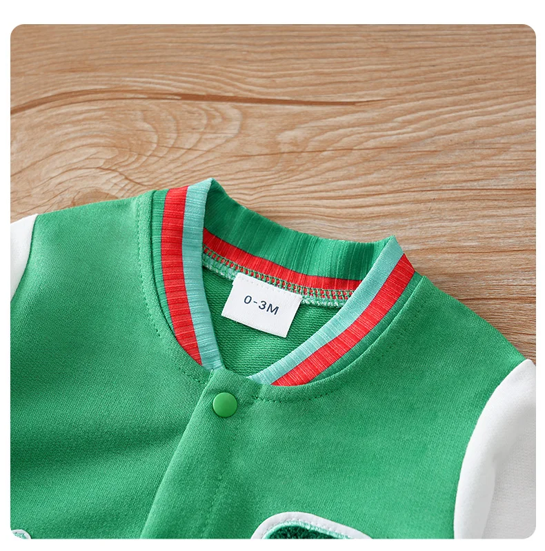 0-18 Baby Jumpsuit Casual Letter Embroidery For Comfortable And Soft Boys And Girls Summer Short Sleeved Newborn Clothes