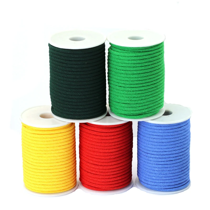 Wholesale 4mm Milan Rope 20 Meters Per Roll For Jewelry Making Round Nylon Thread For DIY Bracelet Necklace Anklet String