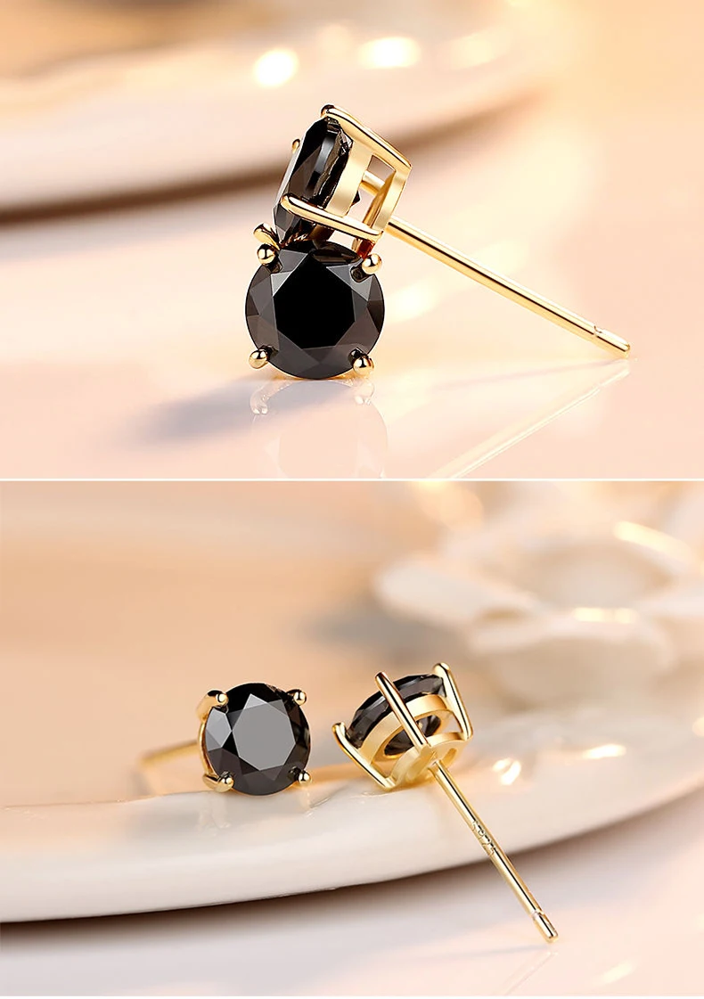 D Color VVS1 Moissanite Square Stud Earrings Women 925 Sterling Silver Moissanita Ear Studs Platinum Finish Pass Diamond Tester