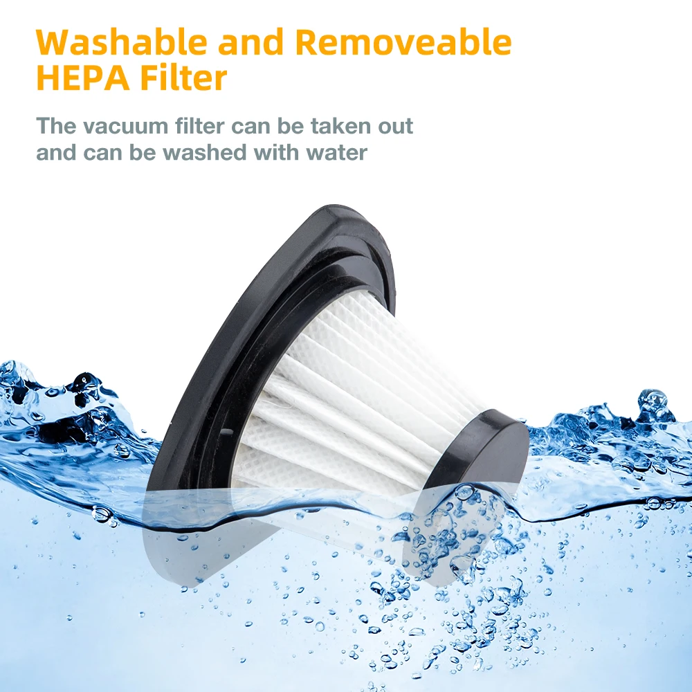 Wireless Vacuum Cleaner Powerful Cyclone Suction Rechargeable Handheld Car Vacuum Cleaner Quick Charge for Car Home Pet Hair