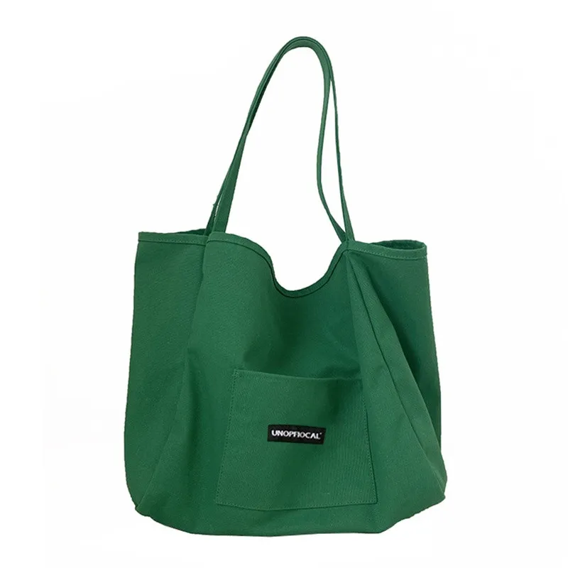 Korean style Canvas Tote Bags For Women Large Capacity Handbag Casual Shoulder Bag Shopping Bag Gilr Purse