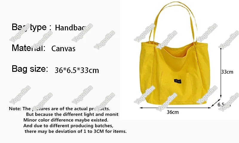 Korean style Canvas Tote Bags For Women Large Capacity Handbag Casual Shoulder Bag Shopping Bag Gilr Purse