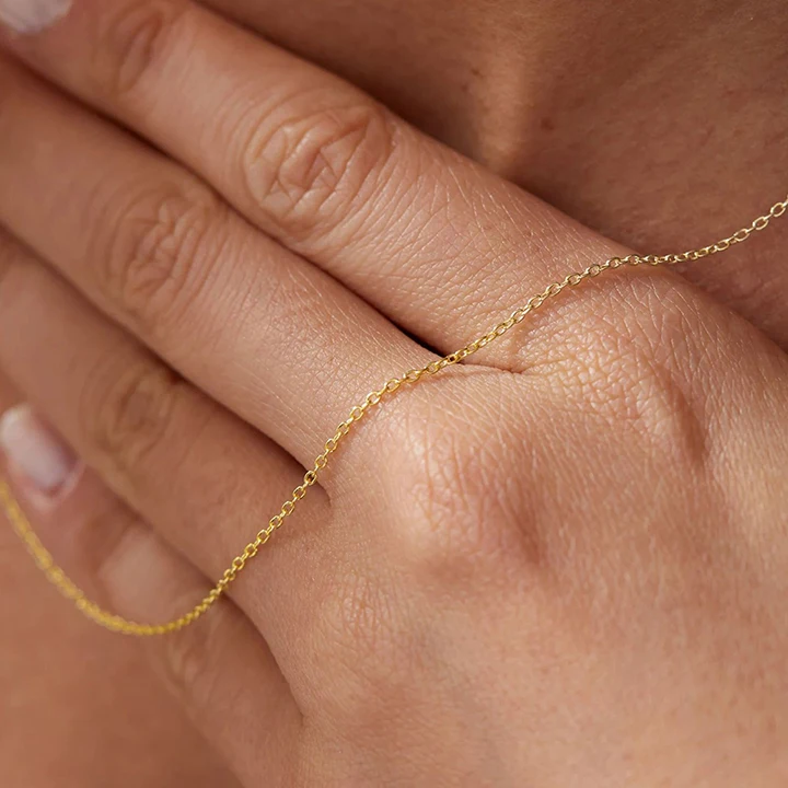 EMANCO 10PCS Fine Chain Necklace Stainless Steel Gold-Plated Women's Collar Gift Fine Jewelry DIY Wholesale