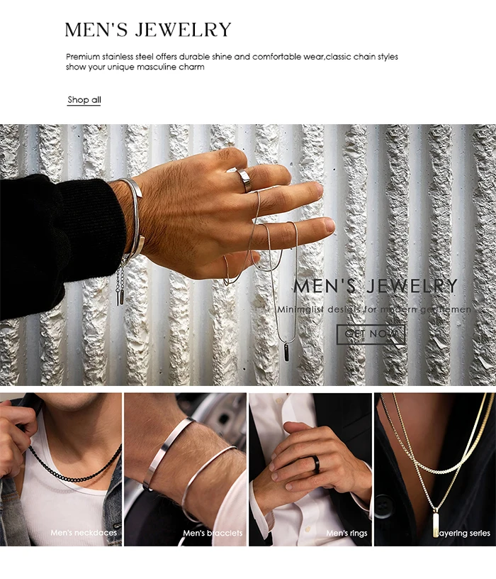 EMANCO 10PCS Fine Chain Necklace Stainless Steel Gold-Plated Women's Collar Gift Fine Jewelry DIY Wholesale