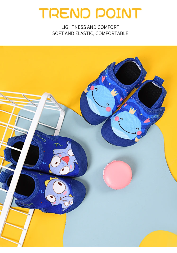 Children Indoor Sock Shoes Baby Floor Socks Spring Summer Cartoon Unicorn Girls Boys Sock With Rubber Soles Kids Slippers