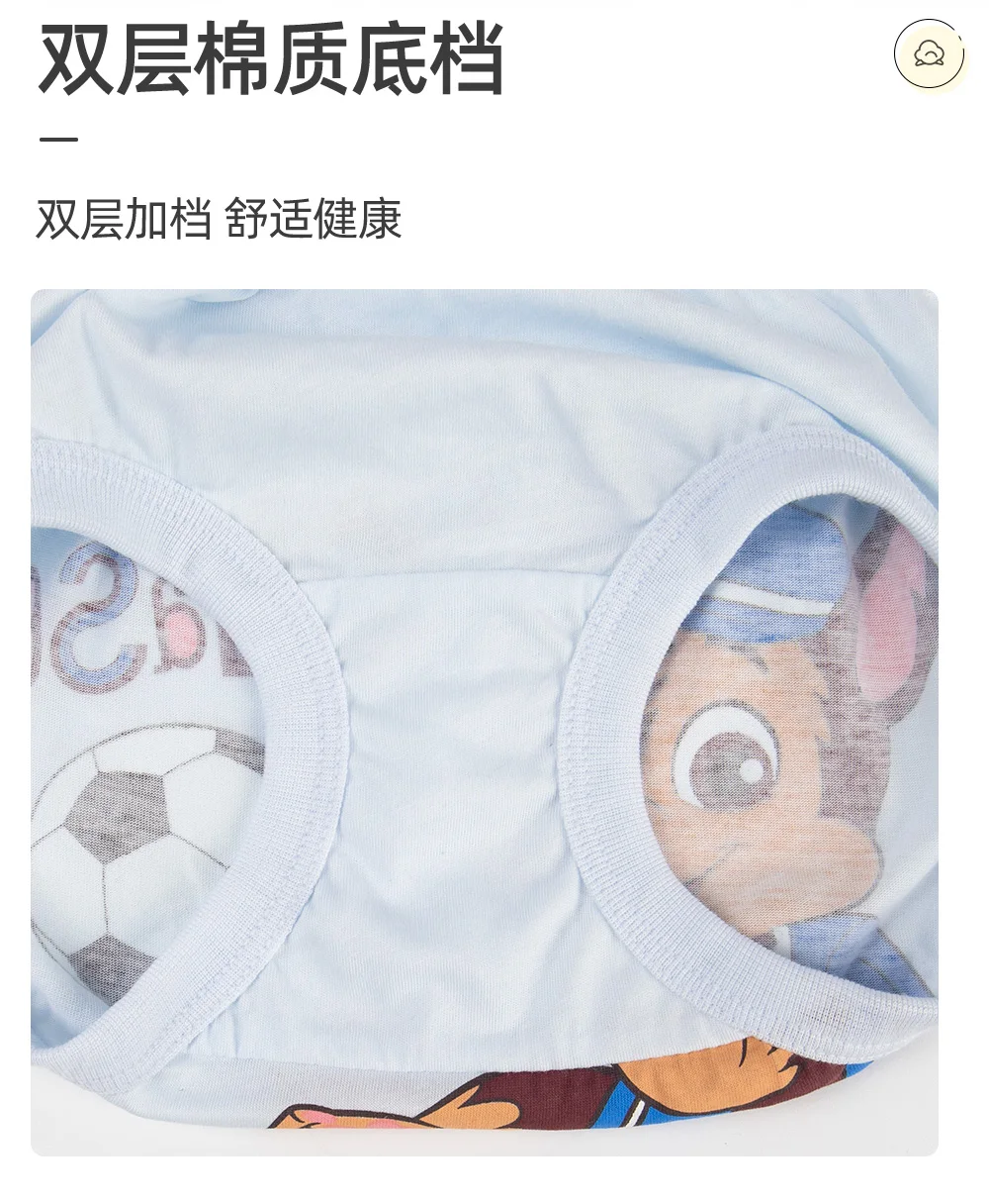 3pcs/Lot Genuine Paw Patrol Baby Boys Girls Briefs Cotton Panties Kids Underwears Children Short Underpants For 2-6 Years