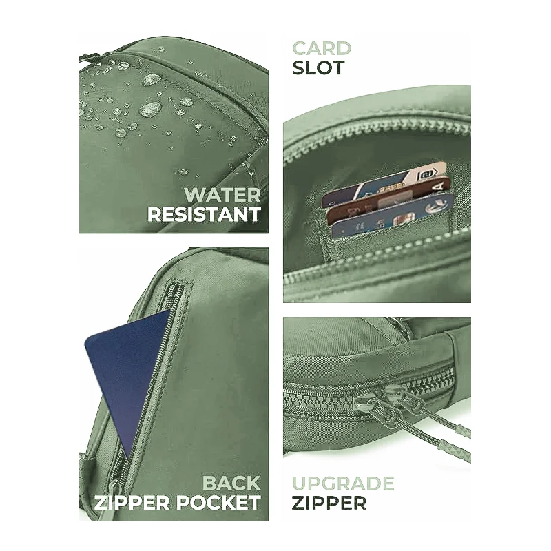 Women Chest Bag Mini Fashion Unisex Lightweight Pouch Shoulder Sling Bag Crossbody Sports Outdoor Running Travel Casual Bag