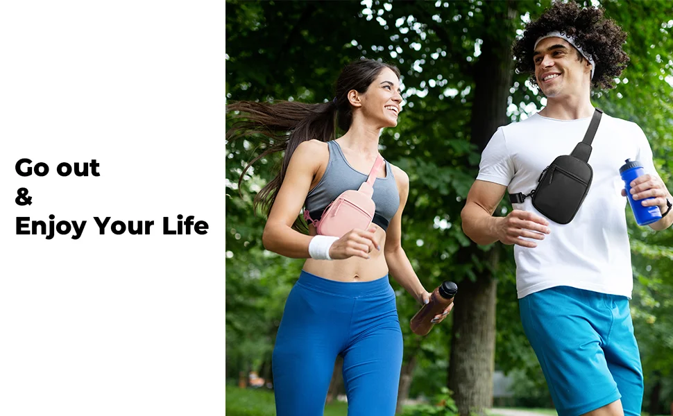 Women Chest Bag Mini Fashion Unisex Lightweight Pouch Shoulder Sling Bag Crossbody Sports Outdoor Running Travel Casual Bag