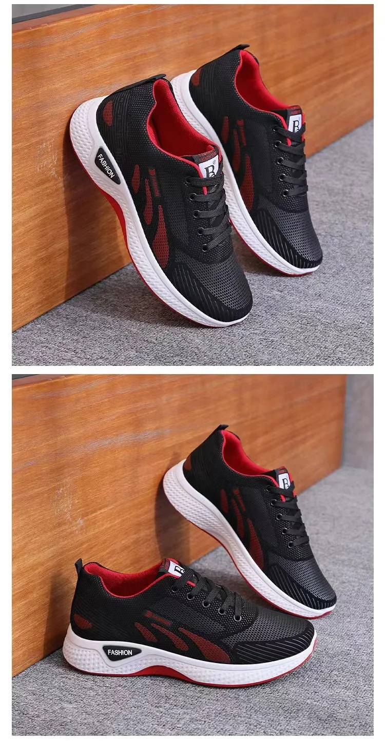 Men's concise mesh breathable lightweight casual sports shoes summer outdoor comfort soft sole running shoes male walk sneakers