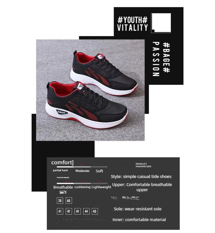 Men's concise mesh breathable lightweight casual sports shoes summer outdoor comfort soft sole running shoes male walk sneakers