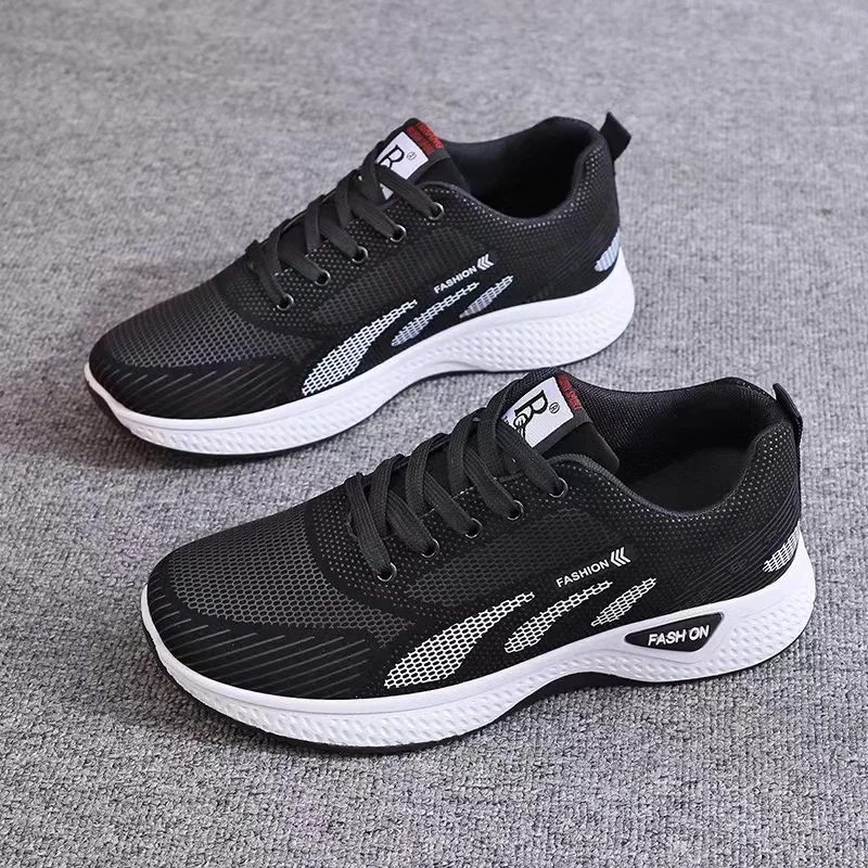 Men's concise mesh breathable lightweight casual sports shoes summer outdoor comfort soft sole running shoes male walk sneakers