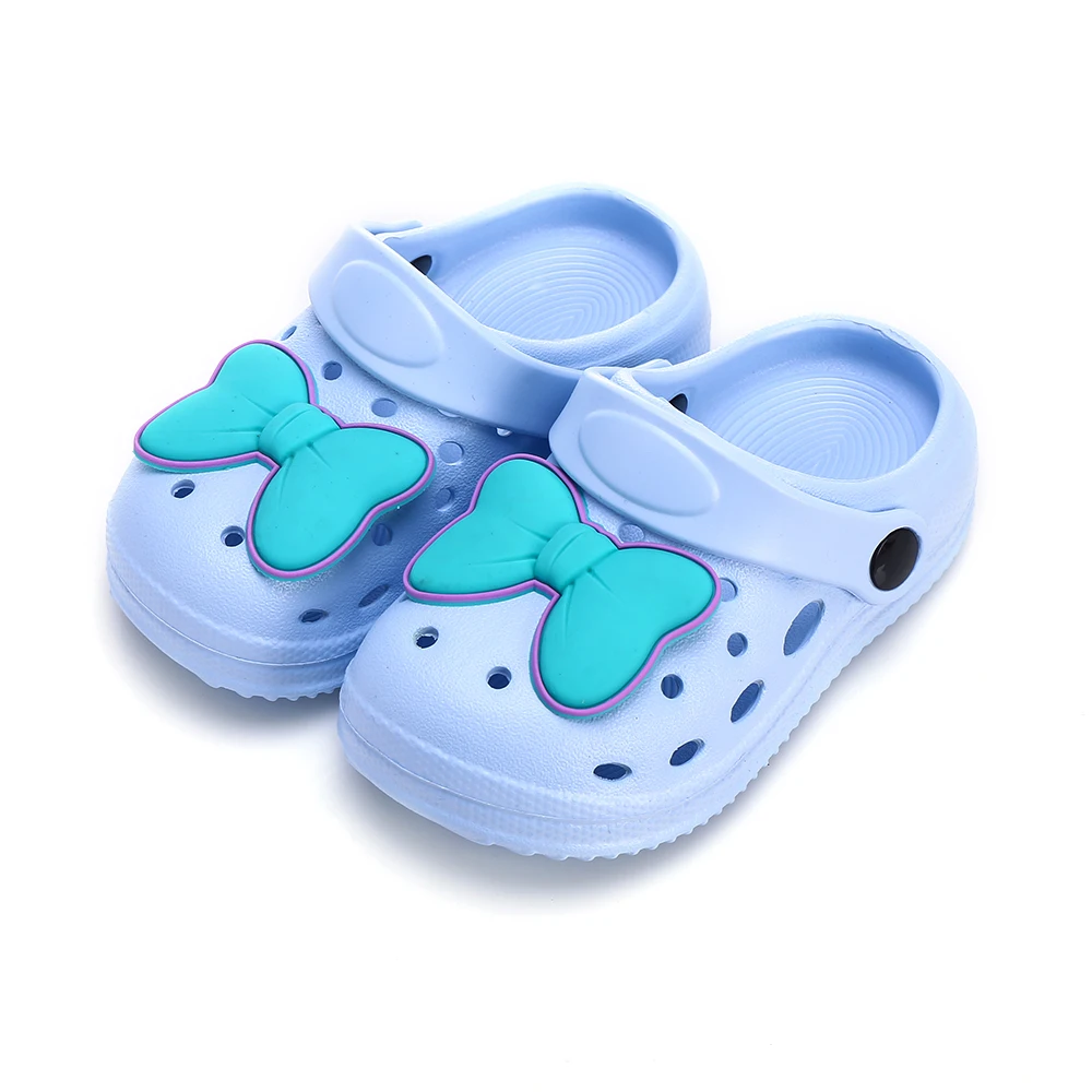 New Non-Slip Girls Sandals Garden Shoes Cute Big Bow Children Sandals Summer Kids Slippers Beach Kids Sandals