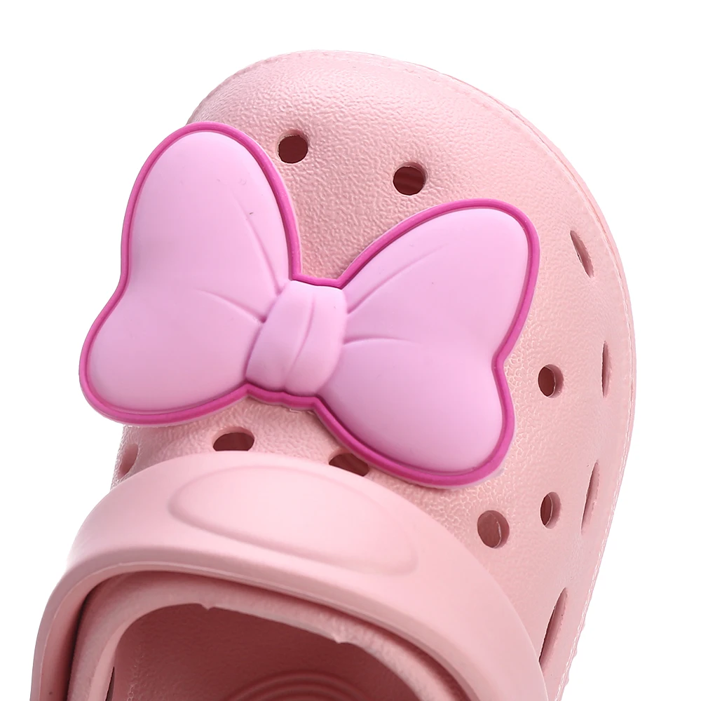 New Non-Slip Girls Sandals Garden Shoes Cute Big Bow Children Sandals Summer Kids Slippers Beach Kids Sandals