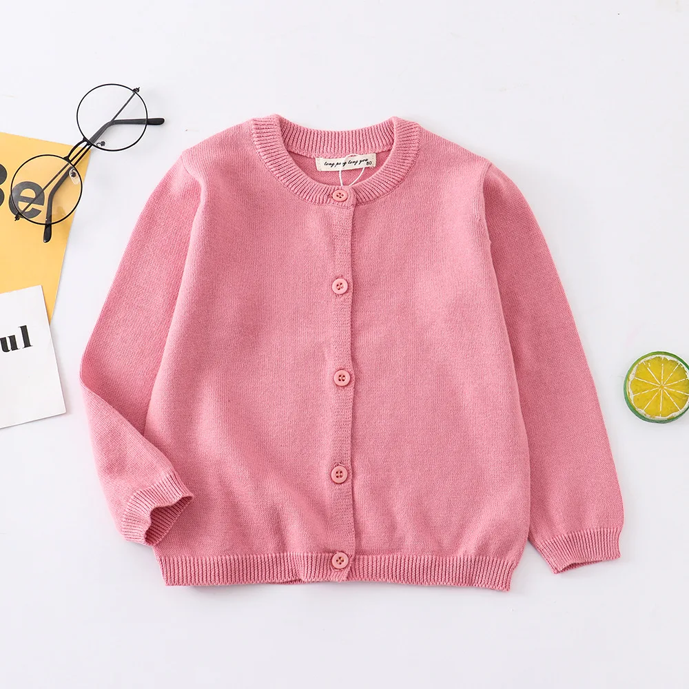 Red Sweater Cardigans for Kids Baby Clothes Toddler Boy Girl School Cardigan Cotton Korean Girls Knitwear Infantil Clothing Bebe